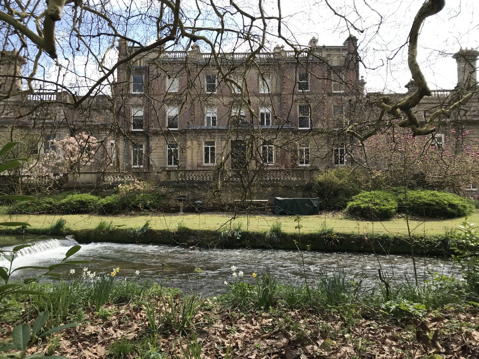 brambridge house with the river in front of it